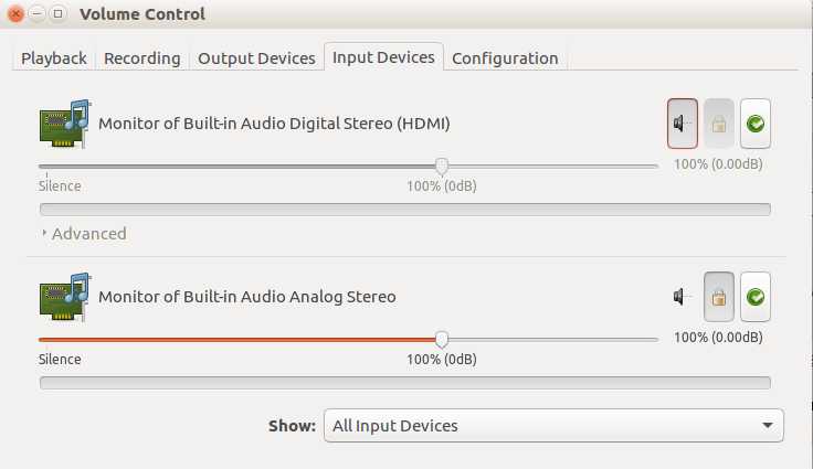 上面是Input Devices,最下面是All Input Devices。