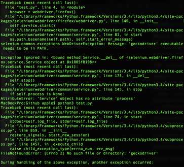 mac系统上firefox和selenium不兼容