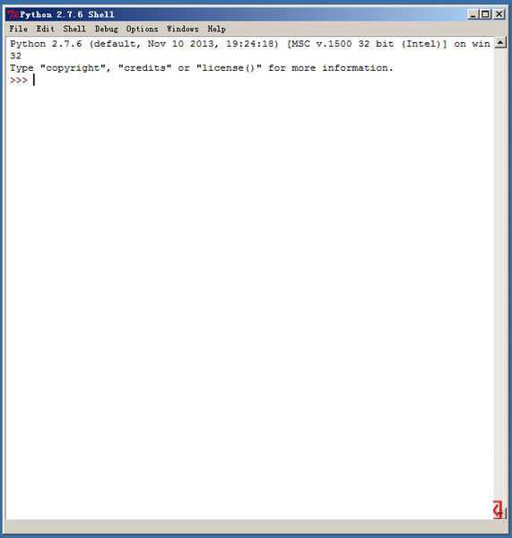 Python 2.7.6 Shell