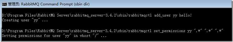 Create RabbitMQ user