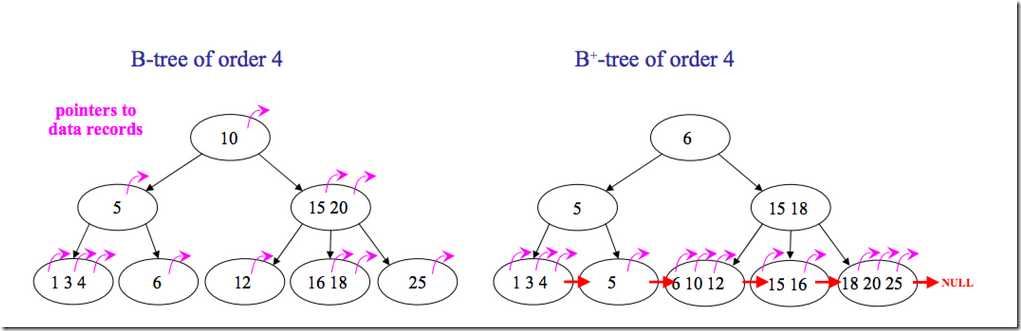 Different between B tree and B plus tree 技术分享图片