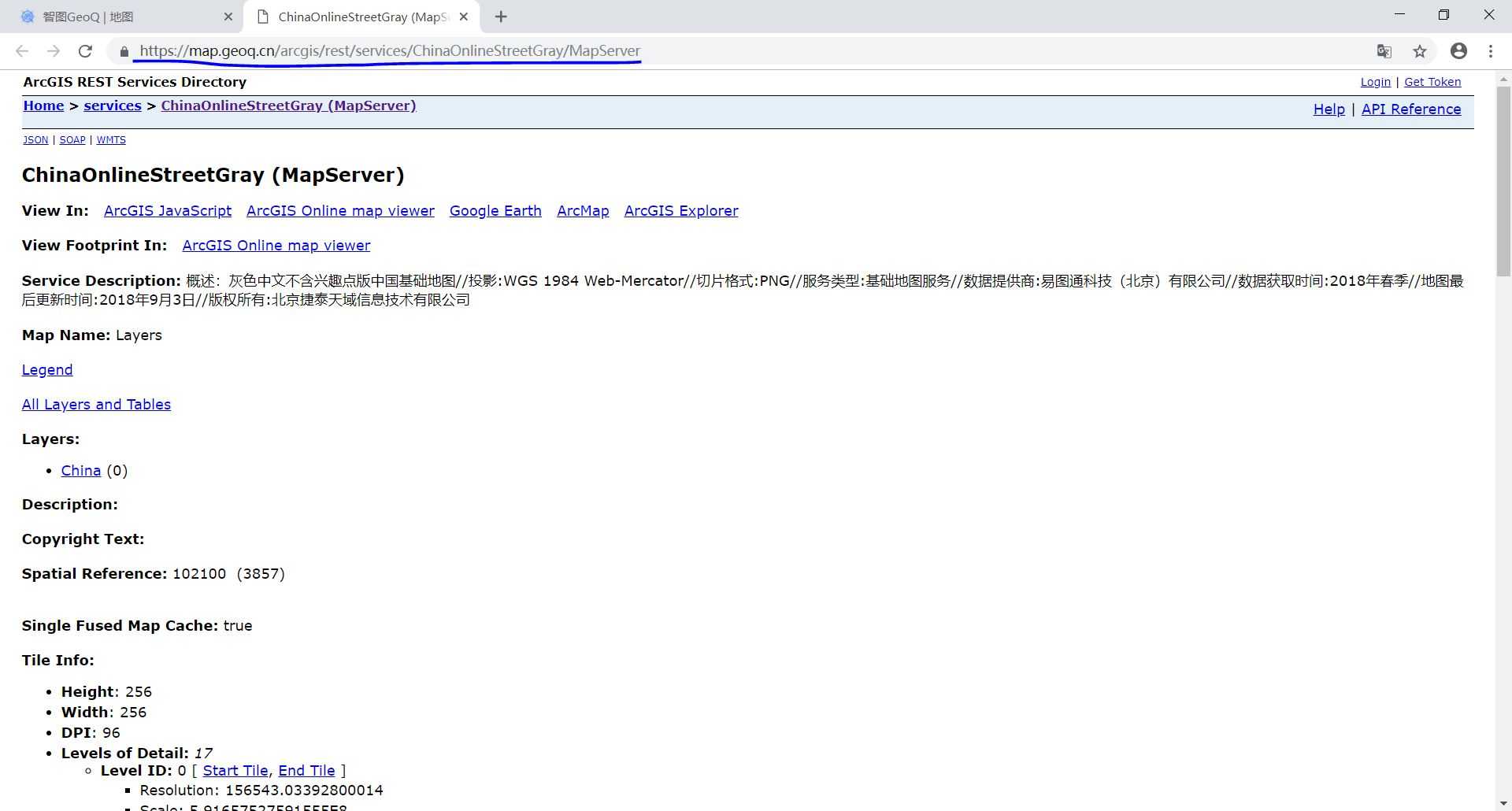 智图切片图层url