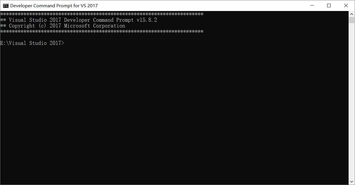 Developer Command Prompt for VS 2017