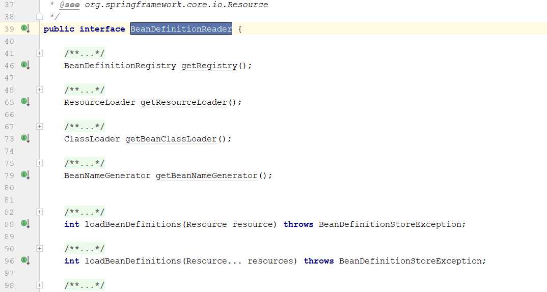 XmlBeanDefinitionReader接口
