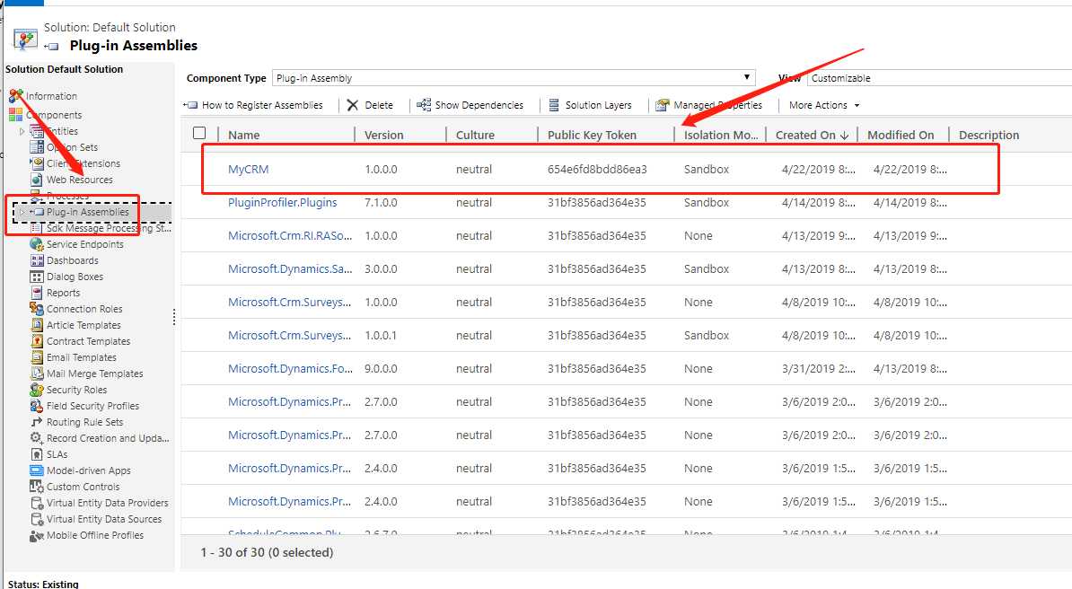 创建dynamics CRM plugin 