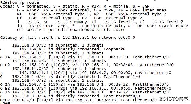 OSPF路由重分发