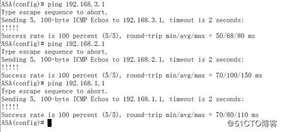 简单配置基于OSPF、ASA防火墙的网络拓扑
