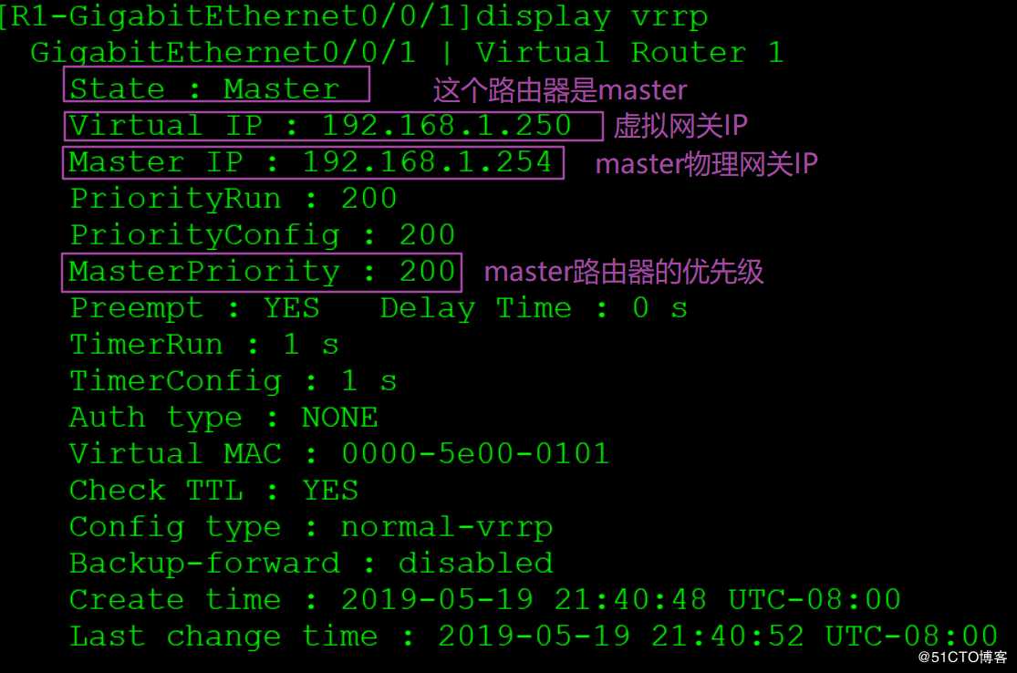 配置VRRP，配置ospf单区域