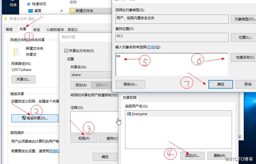 共享文件取NTFS与共享设置交集