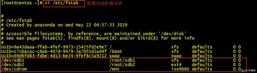 centOS 7磁盘管理