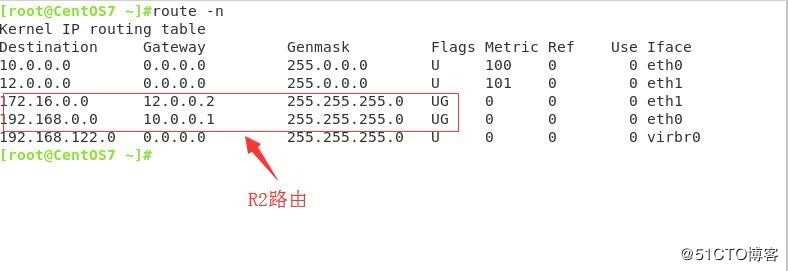 用3台虚拟机模拟路由器通信