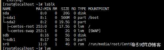 linux 根分区LVM扩容