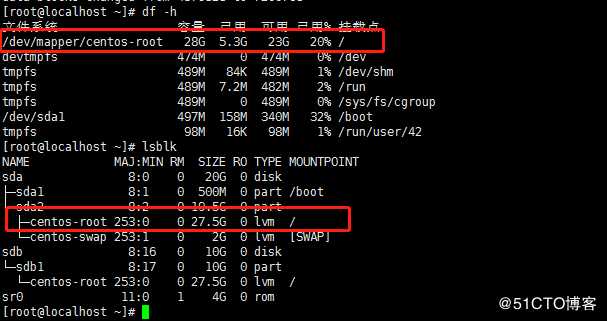 linux 根分区LVM扩容