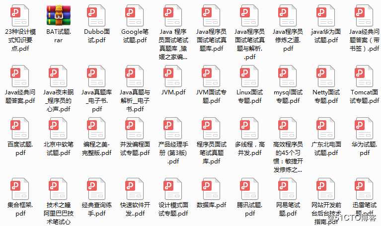 Java程序员精选高频面试笔试题全家桶，通往BAT必备法宝！《附赠PDF》