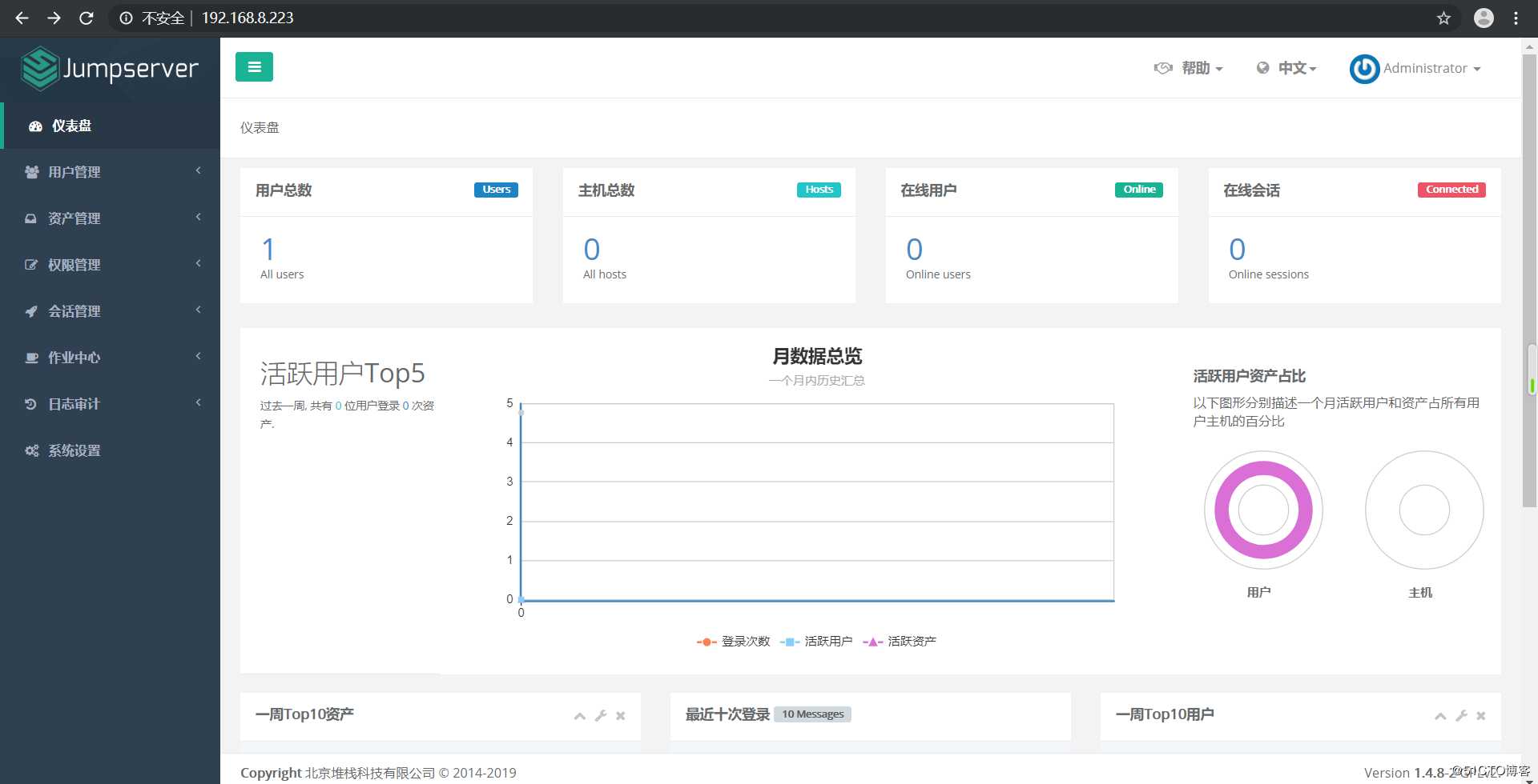 docker下jumpserver跳板机 /堡垒机详细部署