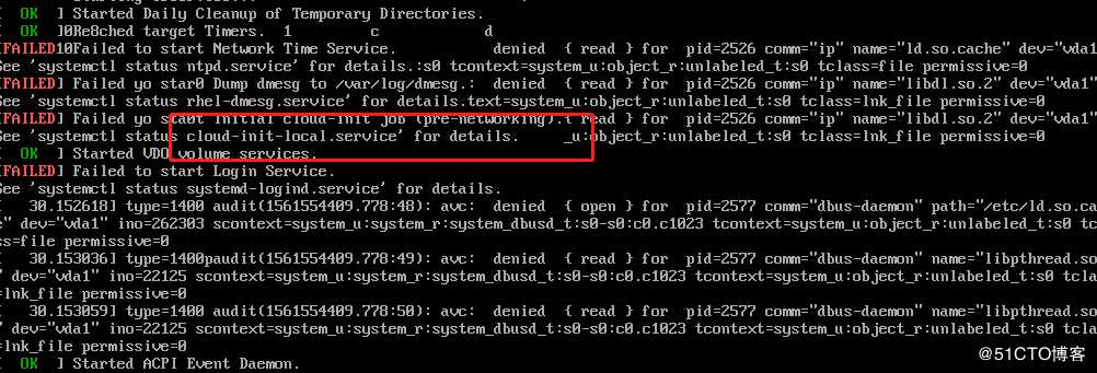 CentOS7.6系统开启selinux系统无法启动--解决方案。