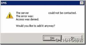 WIN2008 R2  DNS ACCESS DENIED