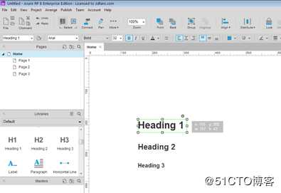 Axure RP 8.0小白学习笔记03 -常用元件