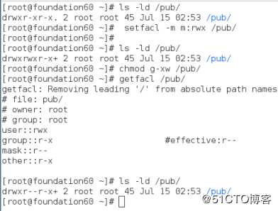 Linux的特殊权限和ACL权限列表