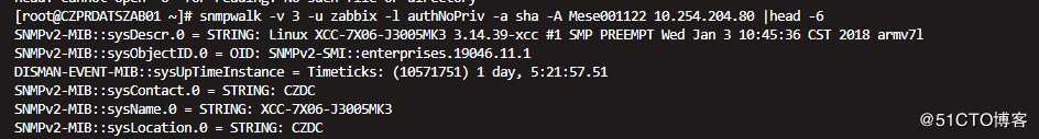 ZABBIX  SNMP V3监控联想服务器硬件状态