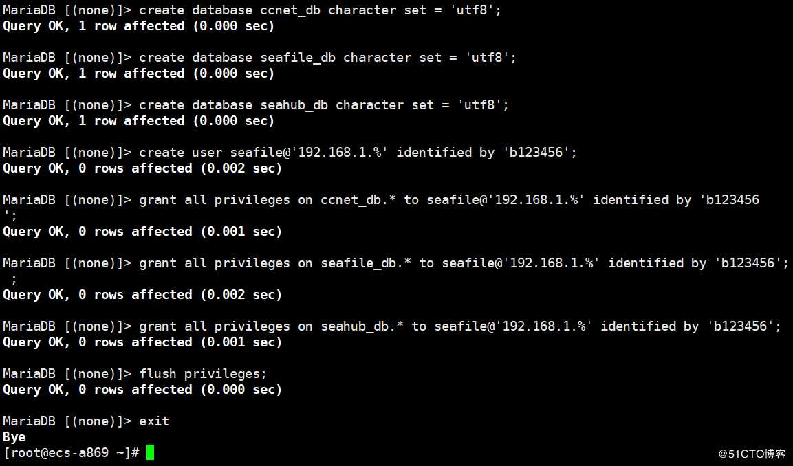 天翼云主机安装seafile7.0.3