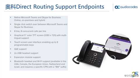 AudioCodes Teams Direct Routing 解决方案