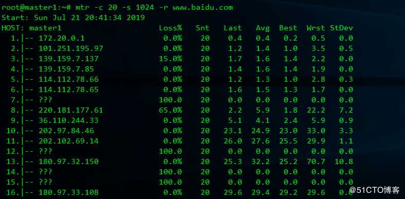 linux网络分析、性能分析、文本格式化、文件读写操作之利器(mtr、top、jq、sponge)