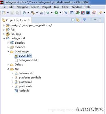 生成BOOT.bin文件
