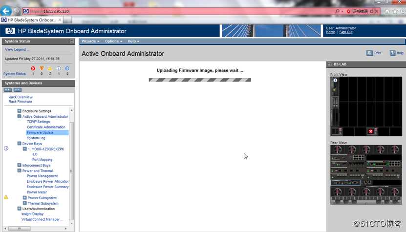 HP  C7000  OA Firmware的降级和升级