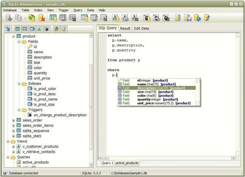 SQLite Administrator