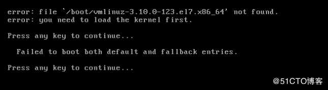linux系统恢复之开机问题