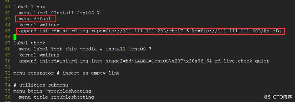 PXE部署CentOS7.6