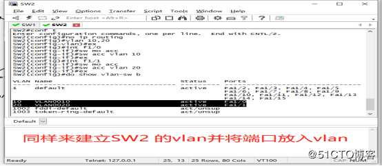 通过Trunk链路实现跨VLAN的通信