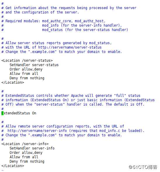 Apache开启server-status状态查询