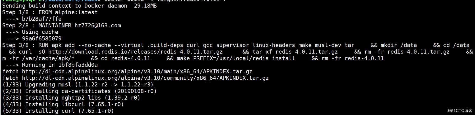 构建redis-4.0.11-Dockerfile