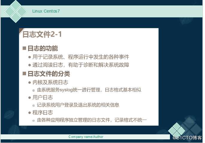 Linux Centos7 日志文件详解