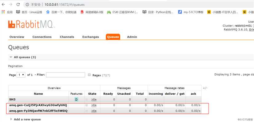 rabbitMq API