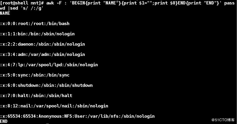 shell三剑客之awk 报告生成器