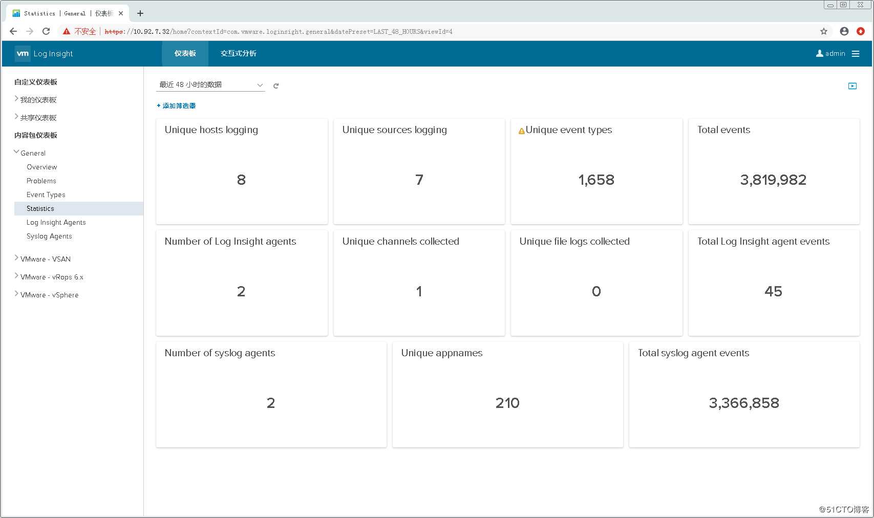 配置使用VMware vRealize Log Insight