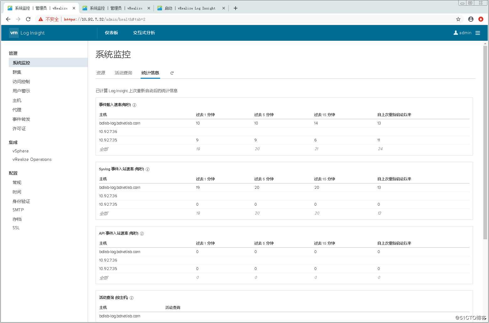 配置使用VMware vRealize Log Insight