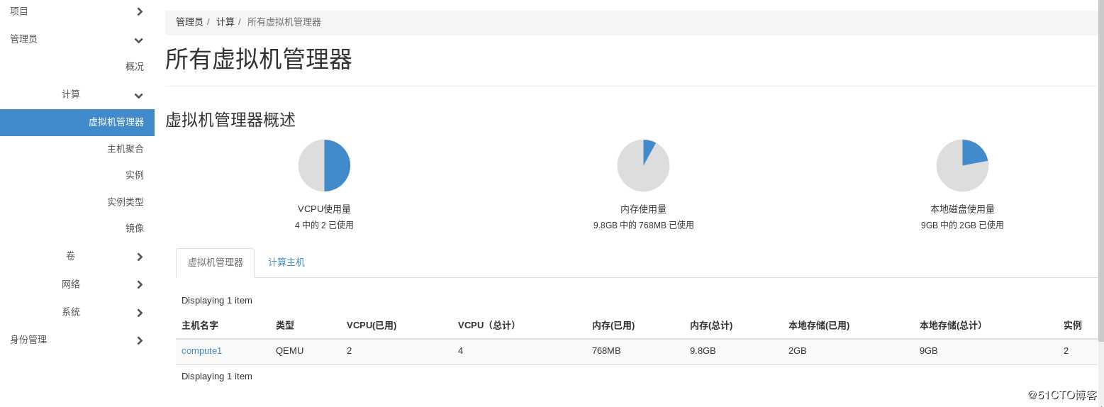 openstack学习-计算管理