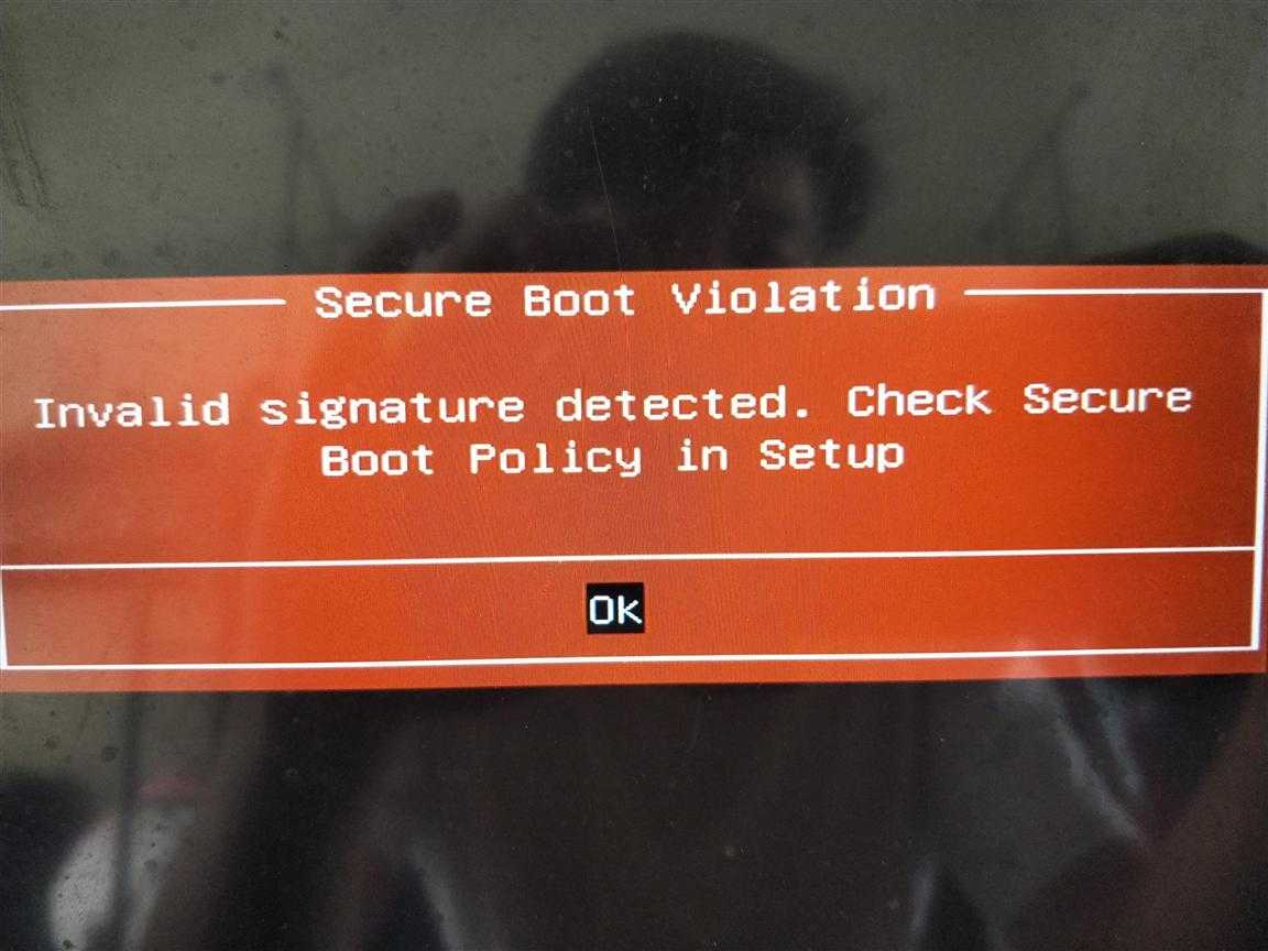 Secure Boot Violation