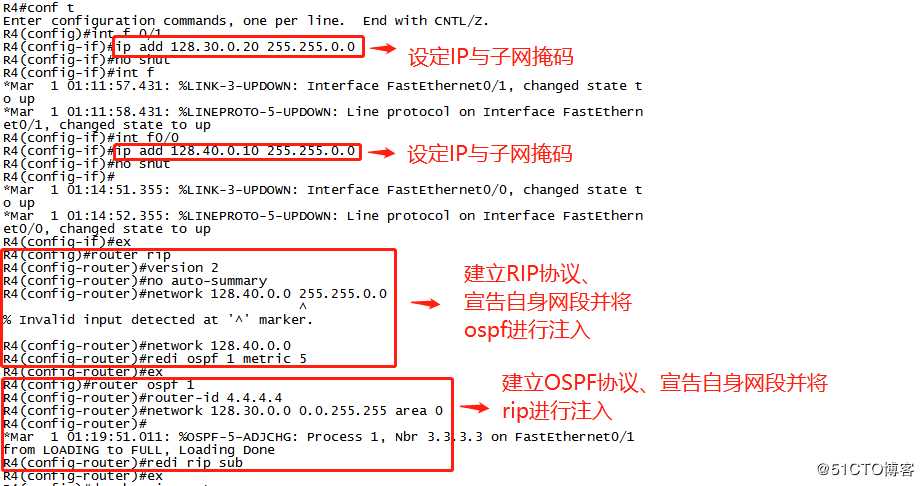 多种动态路由混合架构实验——OSPF协议+RIP协议+静态路由