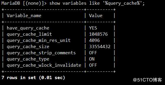 MySQL/MariaDB---查询缓存与存储引擎