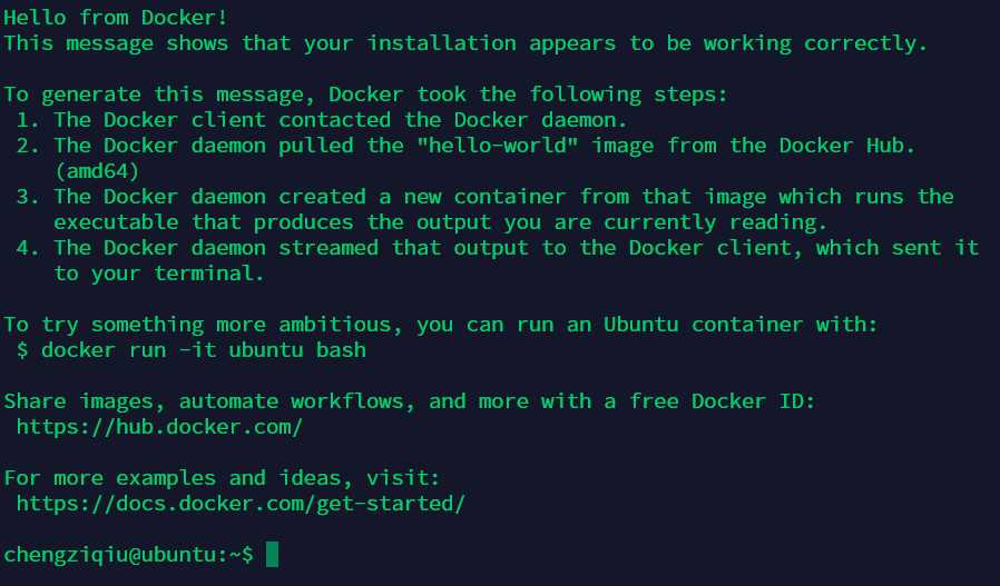 Docker hello-world