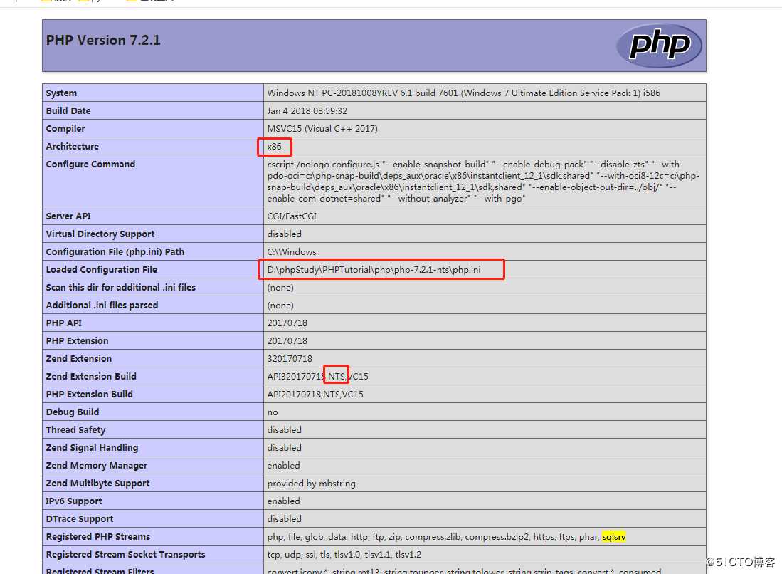 php pdo连接sqlserver配置