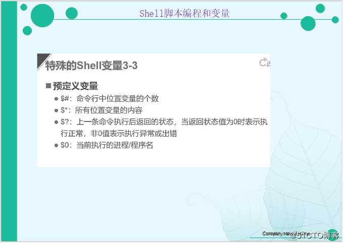 Shell 脚本之编程和变量（外加实战项目）