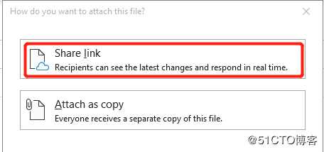 OneDrive for Business 与 Outlook集成： 超大附件分享和集中管理