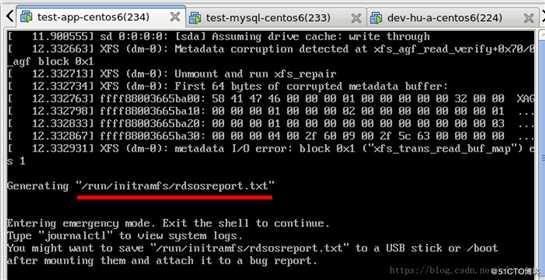 物理机异常断电，linux虚拟机系统磁盘mount失败，导致无法启动