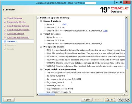Oracle update to 19c using DBUA